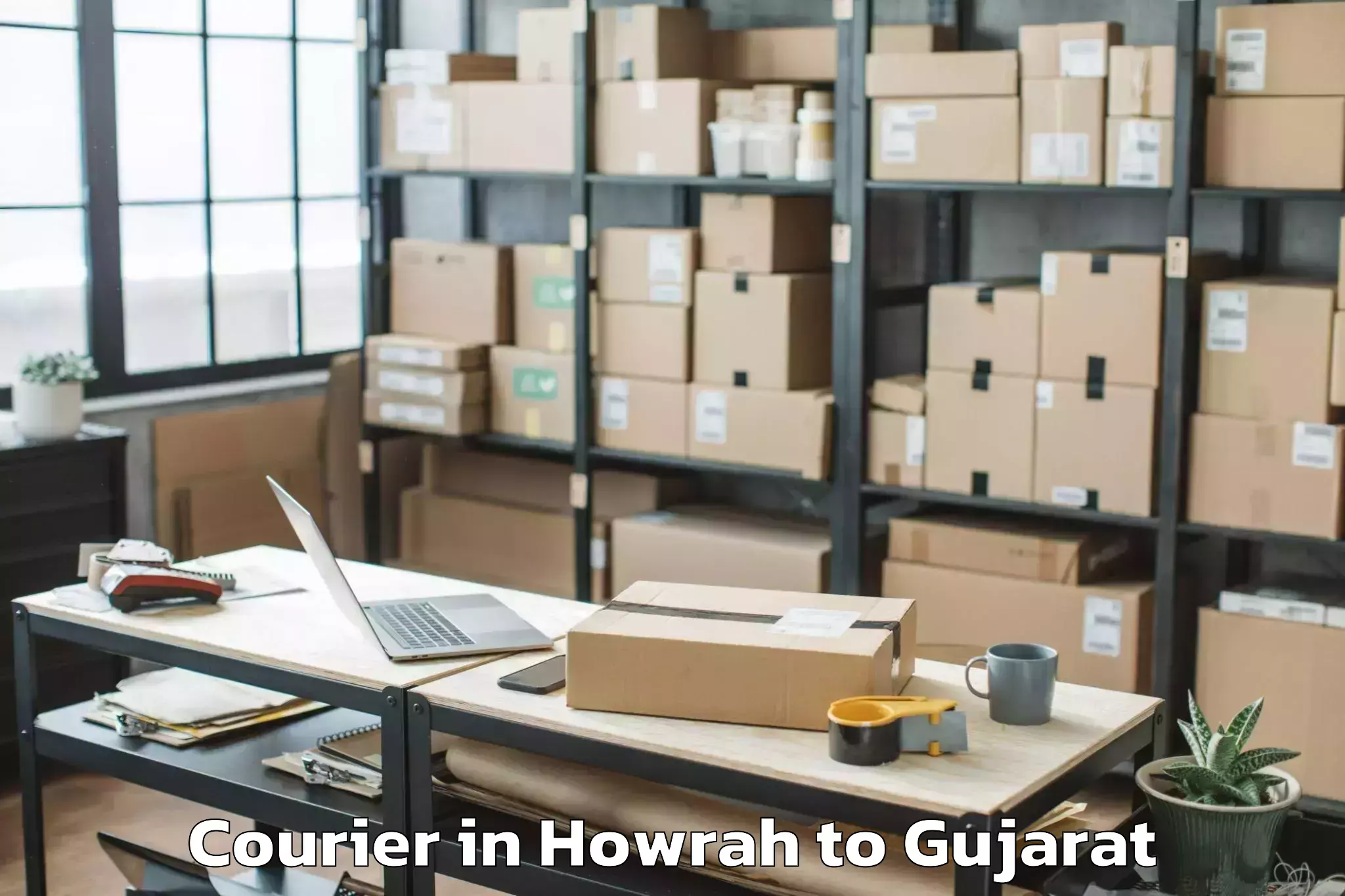 Howrah to Jamjodhpur Courier Booking